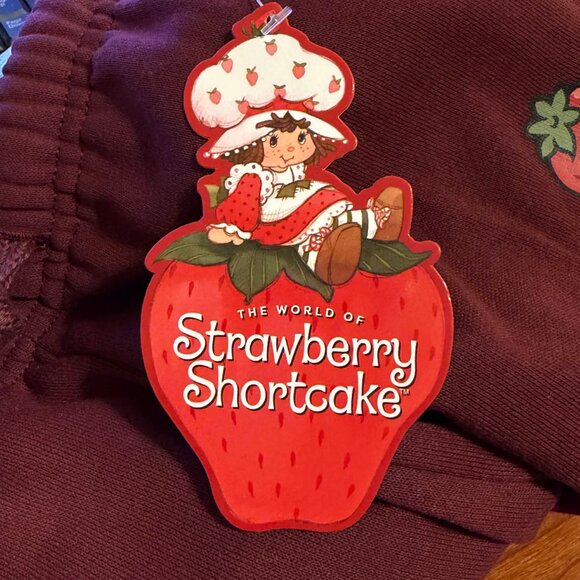 NWT Strawberry Shortcake Graphic Sweatpants Custard Cat Size XS - Picture 6 of 10